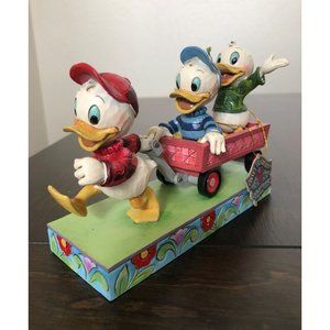 Disney Jim Shore Here Comes Trouble Figurine Huey Dewey & Louie Retired 4054283